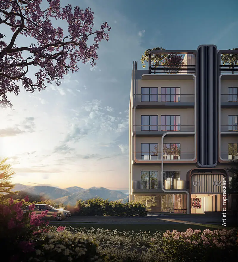 Mediterranean Low-Rise Facade