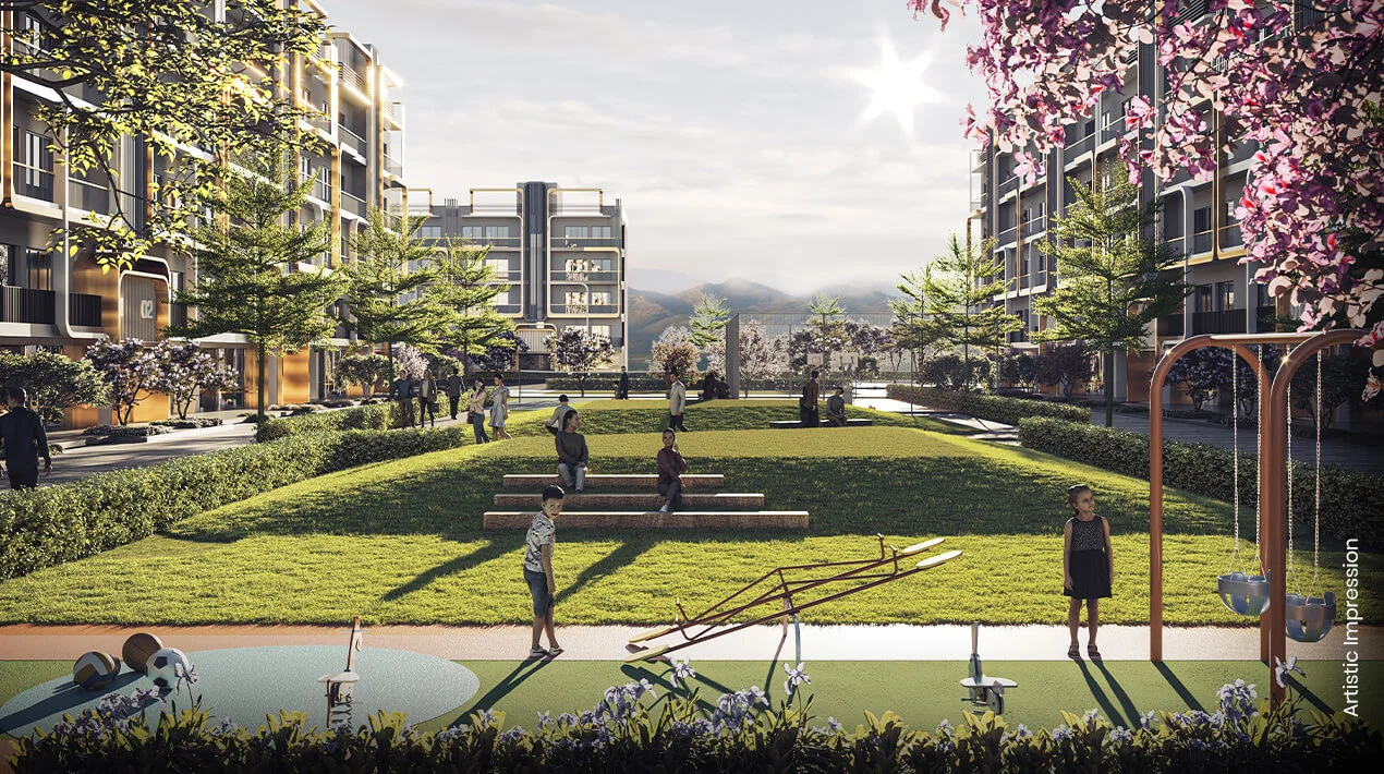 Manicured Green Open Spaces